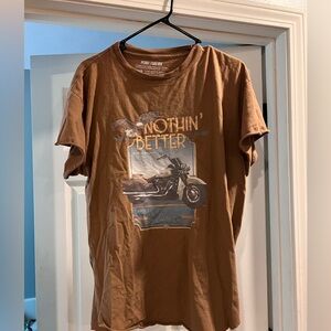 Brown Graphic Short Sleeve Tee